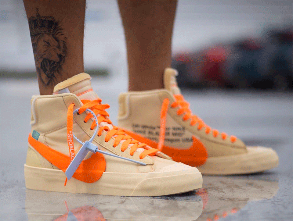 NIKE off-white blazer 28.0cm オレンジ - スニーカー