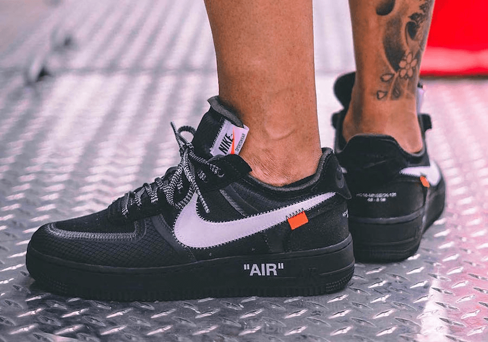 off white air force ones black