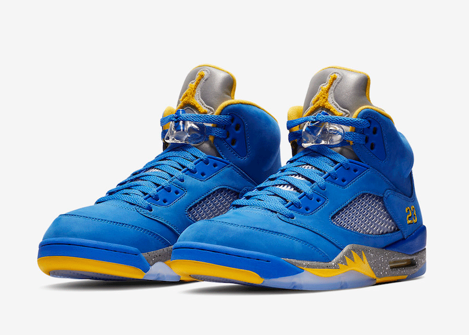 air jordan 5 laney white