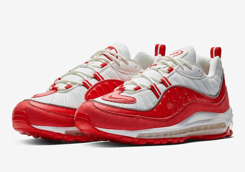 Nike air max 98 university red & summit white online