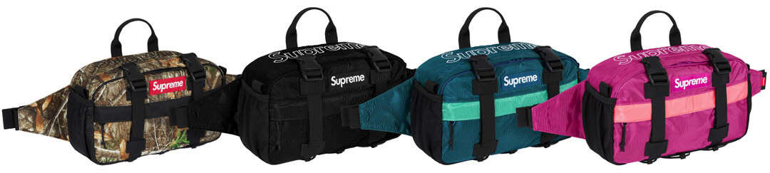 19aw Supreme Waist Bag Black 19fw