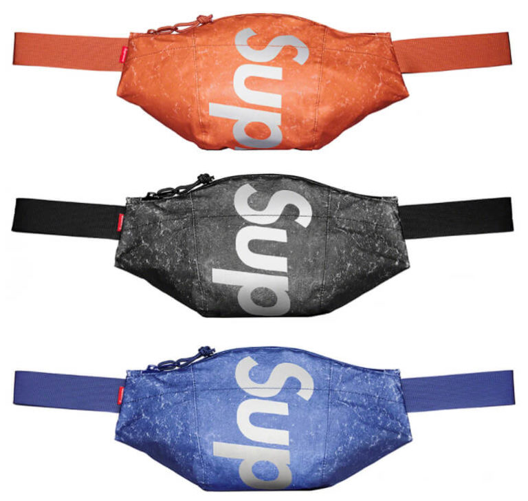 waterproof reflective speckled waist bag supreme